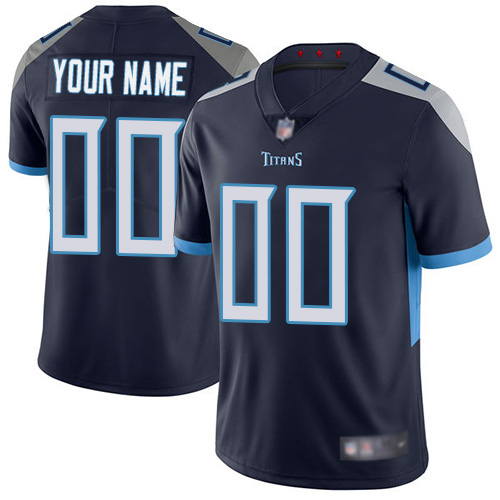 Limited Navy Blue Men Home Jersey NFL Customized Football Tennessee Titans Vapor Untouchable